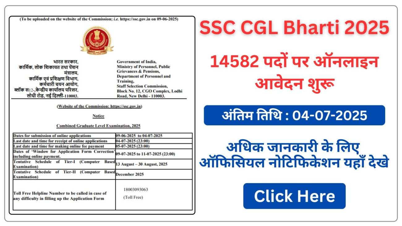 SSC CGL Bharti 2025